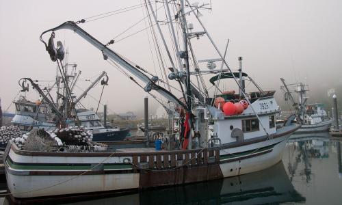 A commercial fishing boat.